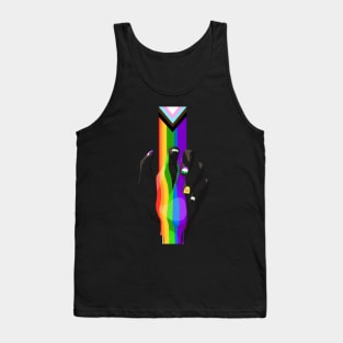 Pride hand with flag nails (2) Tank Top